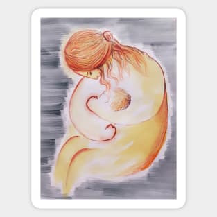 Mother And Child Sticker